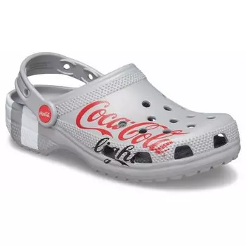 Сабо Crocs Coca-Cola Light Classic, серый