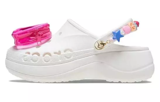 Сабо Crocs для женщин, White/Pink