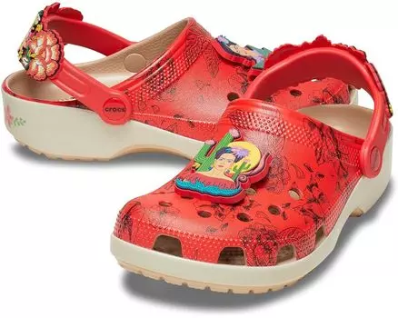 Сабо Crocs Frida Kahlo Classic, цвет Bone