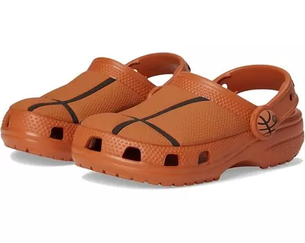 Сабо Crocs Kids Classic Clogs with Patterns and Graphics, цвет Basketball