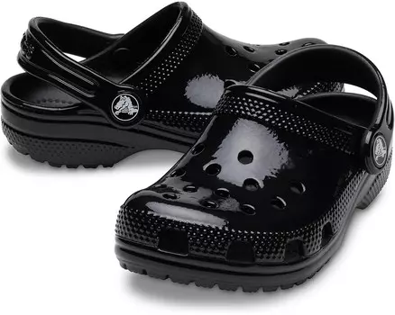 Сабо Crocs Kids Classic High Shine Clog, черный