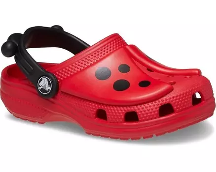 Сабо Crocs Kids Classic I AM Clogs, цвет Varsity Red/Black Ladybug