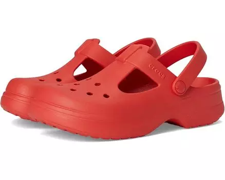 Сабо Crocs Kids Classic Mary Jane Clogs, цвет Cherry Red