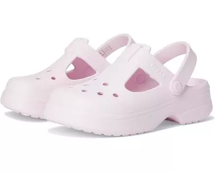 Сабо Crocs Kids Classic Mary Jane Clogs, цвет Pink Milk