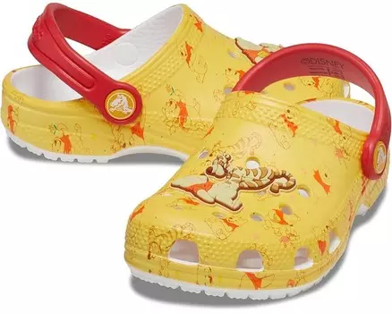 Сабо Crocs Kids Disney Winnie the Pooh Classic Clog, цвет White/Multi