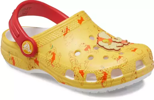 Сабо Crocs "Классический Disney Winnie The Pooh", обувь для детского сада, летняя обувь, детская обувь с ремешком на пятке, цвет Gelb-Rot