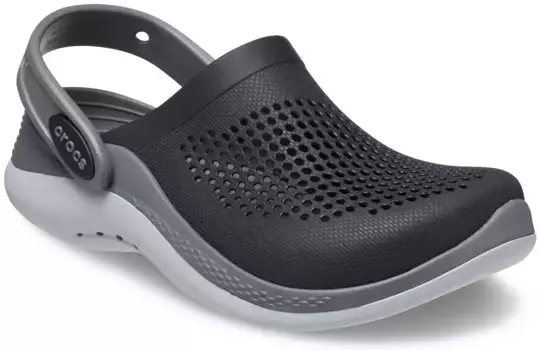 Сабо Crocs "Lide Rite 360", летняя обувь, сандалии, повседневная обувь с вентиляционными отверстиями, серый
