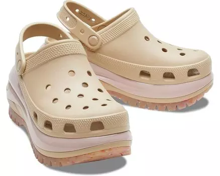 Сабо Crocs Mega Crush Clog, цвет Chai/Multi