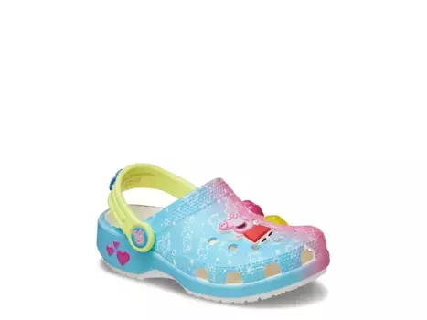 Сабо Crocs Peppa Pig Classic - детские, разноцветные
