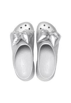 Сабо Crocs, серебристого цвета