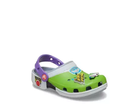 Сабо Crocs Toy Story Buzz Classic — детские, синие/серые