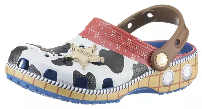 Сабо Crocs "Toy Story Woody Classic K", летние туфли, тапочки, тапочки, купальные туфли с ремешками на пятке, цвет Navy-Multi