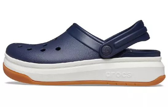 Шлепанцы и сланцы Crocsband Full Force Thick Sole Sandals Unisex Blue White