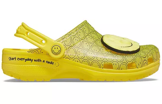 Сабо Crocs Classic Clog Translucent Smiley