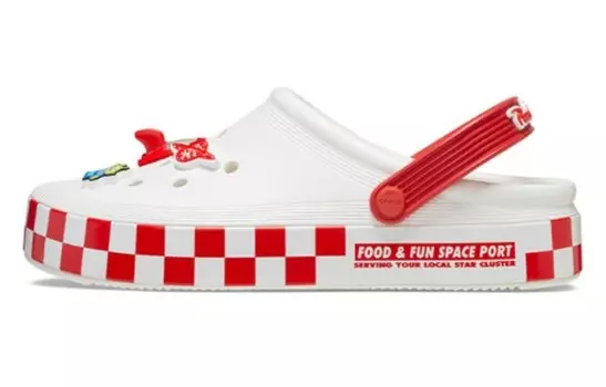 Сабо Crocs унисекс, White/Red