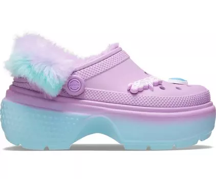 Сабо Crocs x Aespa Stomp Lined, фиолетовый