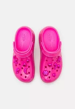 Сабо Crush High Shine Unisex Crocs, цвет electric pink