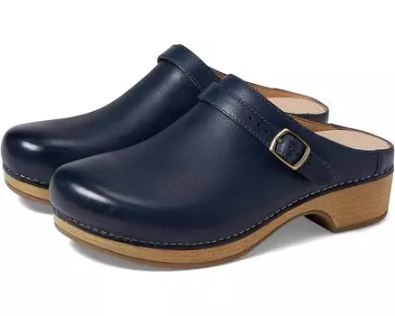 Сабо Dansko Berry, цвет Navy Burnished Full Grain
