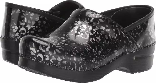 Сабо Dansko Professional, цвет Pewter Leopard Patent
