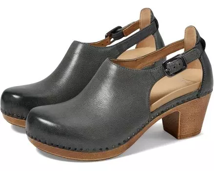 Сабо Dansko Sassy, цвет Slate Milled Burnished