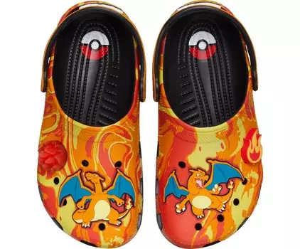 Сабо детские Crocs Classic Clog x Pokmon, Charizard, оранжевый