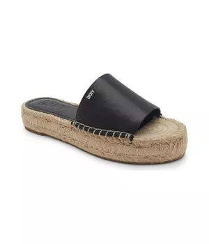 Сабо Dkny комбинированные на толстой подошве, черный