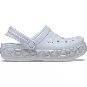 Сабо для маленьких детей Crocs Toddler Crocband Geometric Glitter Band Clog, белый