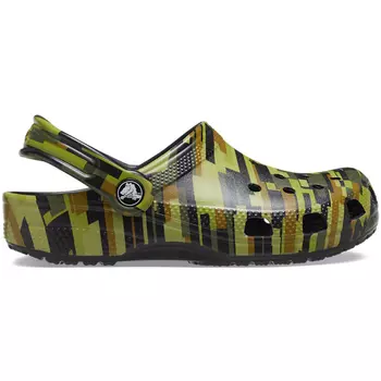 Сабо для маленьких детей Crocs Toddler Classic Digi Camo Clog, темно-зеленый