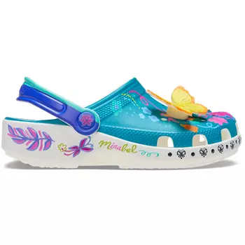 Сабо для маленьких детей Crocs Toddlers' Encanto Mirabel Classic Clog, голубой/белый