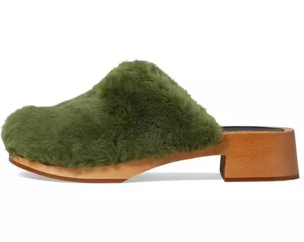 Сабо Fluff Clog Swedish Hasbeens, зеленый