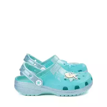 Сабо Frozen Crocs Classic Elsa Clog, светло-голубой