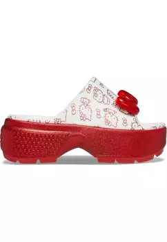 Сабо HELLO KITTY STOMP SLIDE. Crocs, цвет white