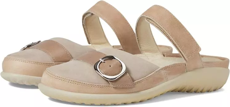 Сабо Hongi Naot, цвет Khaki Beige Leather/Stone Nubuck