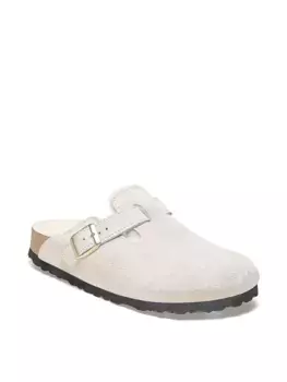 Сабо из бостонской овчины Birkenstock, белый
