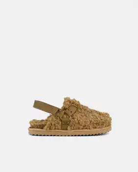 Сабо из овчины для девочек Colors of California, коричневый