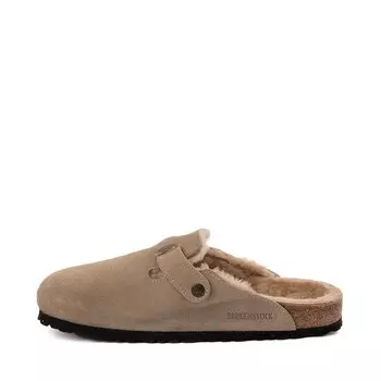 Сабо Mens Birkenstock Boston Shearling Clog, серо-коричневый