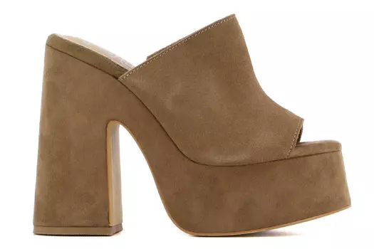 Сабо на каблуке South Beach Yuu Jou, коричневый