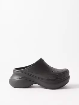 Сабо на платформе из формованной резины x crocs Balenciaga, черный