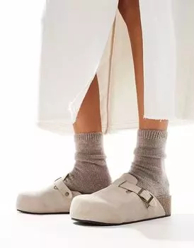 Сабо New Look с двойной подошвой, бежевого цвета