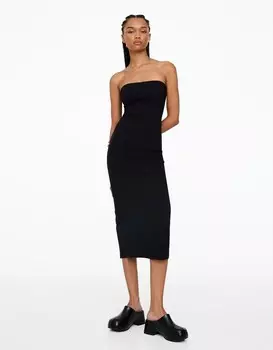 Сабо платформы Bershka, черный