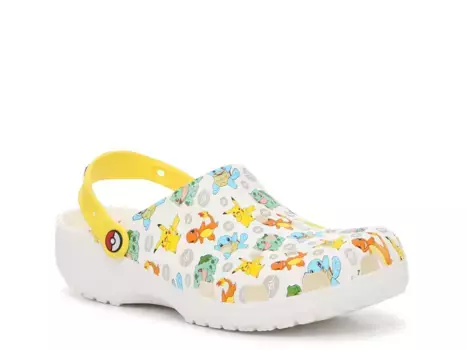 Сабо Pokemon Classic Clog Crocs, цвет whitepok_monprint