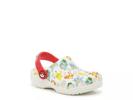 Сабо Pokemon Crocs, белый/мультиколор