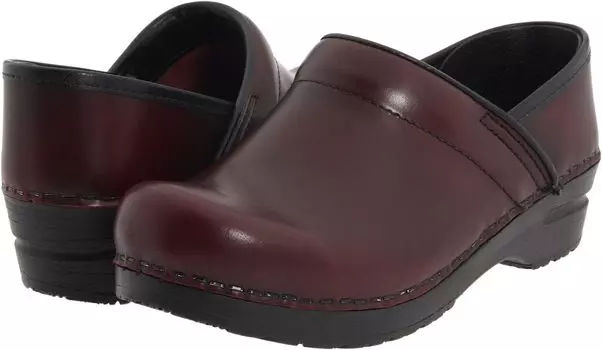 Сабо Professional Cabrio Sanita, цвет Bordeaux Brush Off Leather