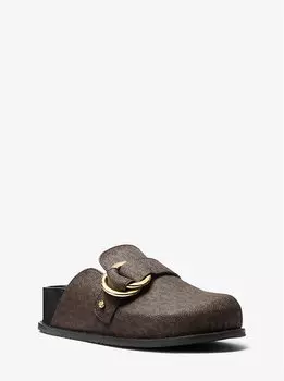 Сабо с фирменным логотипом Jaden Michael Kors, мультиколор