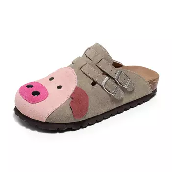 Сабо с закрытым носком унисекс Golofi, цвет Pink 251