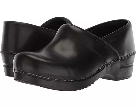 Сабо Sanita Professional Cabrio, цвет Black Brush Off Leather