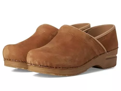 Сабо Sanita Professional Oiled Nubuck, цвет Cognac 1