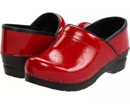 Сабо Sanita Professional Patent, цвет Red Patent