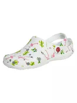 Сабо Schuzz Freizeitschuhe Globule, цвет Cactus & flamingo