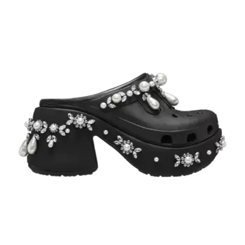 Сабо Simone Rocha x Siren Spiked Clog 'Black', черный